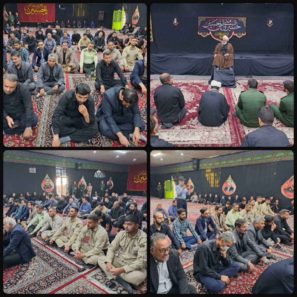 حضور پرسنل سازمان منطقه آزاد تجاری صنعتی دوغارون در مراسم گرامیداشت شهدای تروریستی رژیم غاصب و کودک کش اسرائیل